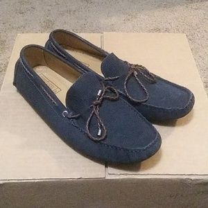 Mercanti Fiorentini Blue Suede Driving Mocs